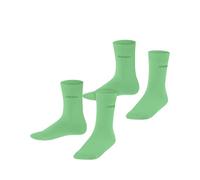 ESPRIT Foot Logo Multipack K So algodón lisos 2 pares, Calcetines Unisex niños, Verde Spring Bud 7521, 23-26