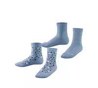 ESPRIT Happy Dot 2-Pack K Sso algodón estampados 2 pares, Calcetines Unisex niños, Azul Sortiment 0020, 35-38
