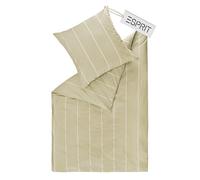 Esprit Home Ropa de cama premium de algodón de 155 x 220 cm, 2 piezas, incluye 1 funda de edredón de 155 x 220 cm, incluye 1 funda de almohada de 80 x 80 cm, certificado Öko-Tex