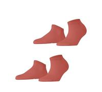 ESPRIT Irisée Multipack W Sn algodón lisos 2 pares, Calcetines cortos Mujer, Rojo Rust Red 8721, 35-38