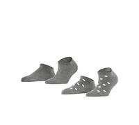ESPRIT Mesh Dot 2-Pack W SN algodón corte con estampado 2 pares, Calcetines cortos Mujer, Gris (Light Grey 3410), 39-42