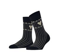 ESPRIT Norwegian Heart W So algodón estampados 1 par, Calcetines Mujer, Azul Marine 6120, 39-42