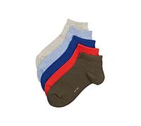 ESPRIT Solid Mix Multipack K Sn algodón lisos 5 pares, Calcetines cortos Unisex niños, Multicolor Blue Grey Red Mix 0020, 35-38