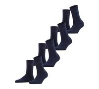 ESPRIT Solid W So algodón lisos pack múltiple, Calcetines Mujer, Azul Marine 6120, 36-41