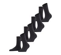 ESPRIT Solid W So algodón lisos pack múltiple, Calcetines Mujer, Gris Anthracite Melange 3080, 36-41