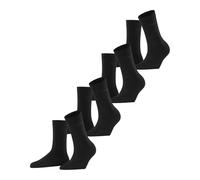 ESPRIT Solid W So algodón lisos pack múltiple, Calcetines Mujer, Negro Black 3000, 36-41