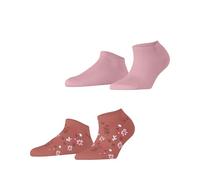 ESPRIT Spring Flowers Multipack W Sn algodón lisos 2 pares, Calcetines cortos Mujer, Rosa Rose Mix 0070, 39-42