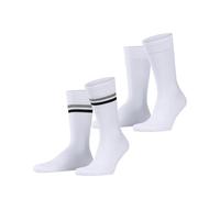 ESPRIT Tennis Stripe Multipack M So algodón estampados 2 pares, Calcetines Hombre, Blanco White-Mix 2020, 43-46