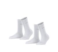 ESPRIT Uni 2-Pack W So algodón lisos 2 pares, Calcetines Mujer, Blanco White 2000, 39-42