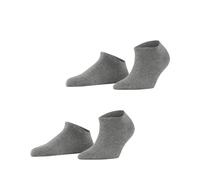ESPRIT Uni Multipack W Sn algodón lisos 2 pares, Calcetines cortos Mujer, Gris Light Grey Melange 3390, 35-38