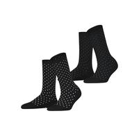 ESPRIT Women's Fine Dot 2-Pack calcetines algodón transpirable