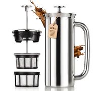 ESPRO P7 Cafetera de Embolo Acero Inoxidable, Doble Pared, 530 ml | Acero inoxidable con aislamiento al vacio, doble microfiltro patentado, cafe sin posos