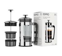 ESPRO Prensa de café P5-32 onzas, jarra de vidrio y jaula de acero inoxidable