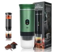 Esprova Portable Espresso Machine, 20 bar Mini Car Espresso Machines, 3-in-1 Self-Heating Electric Espressos Maker, for Camping RV Hiking Outdoor Travel Green (green)