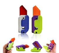 ESPRY 3D Printing Fidget Knife Toy,Gravity Knife Toy,Plastic Fidget Toys,3D Printed Plastic Knife,3D Printed Gravity Knife Fidget Toy,Turnip Knife Carrot Knife Toy (CC)