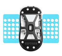 ESPTIGER ICE V2 - Patines universales para ratón, 40 unidades, puntos PTFE, 4 tamaños, color blanco, patas de deslizamiento suaves con bordes curvados y adhesivo 3M