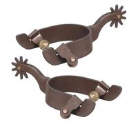 Espuela de caballo de acero suave para hombre, con decoración de botas de engranaje, accesorios de equitación, vaquero occidental duradero para montar