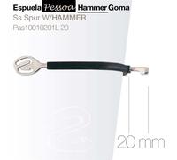 Espuela Pessoa Hammer con Protector de Goma - 20 mm