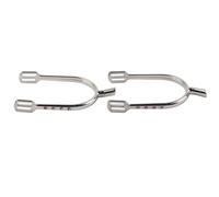 Espuelas cromadas para chica joven Espuelas estrechas de aleación de zinc y latón cromado para mujer (Plata Blanco)