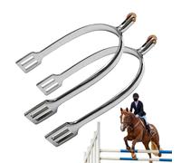 Espuelas de caballo - Aleación de zinc cromada 11 x 7,6 cm | Espuelas giratorias de cobre para botas de equitación, espolón de doma | Para hombres y mujeres, uso de rendimiento de