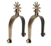Espuelas de caballo, aleación de zinc, espolones de cuerda para botas de hombre, espolones occidentales vintage con equipo para montar ecuestre a caballo para hombres
