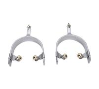 Espuelas de Caballo de Vaquero Occidental de Acero Inoxidable para Hombres, Accesorios de Equitación Inoxidables para un Paseo Controlado, Ideales para Competiciones Occidentales