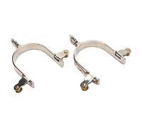 Espuelas de Caballo Occidentales de Acero Inoxidable con Decoración Tallada para Ecuestres, Fáciles de Usar para Hombres y Mujeres, Espuelas para Botas de Caballo con Engranaje Giratorio, 2