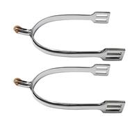 Espuelas de caballo para hombre, botas de vaquero | Equipo giratorio de cobre espumado | 4.33 x 2.99 pulgadas, aleación de zinc cromada, doma espolón para mujer, accesorios de equitación ecuestre de