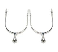 Espuelas Occidentales de Acero Inoxidable para Mujer, con Bola de Rodillo para Control de Equitación, Competiciones Ecuestres, Amantes de la Equitación
