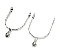 Espuelas occidentales para mujer de acero inoxidable con bola de control de equitación para amantes de la equitación