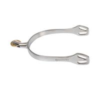 Espuelas para caballo inglés con rueda horizontal de latón Equestro 25 mm