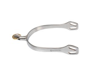 Espuelas para caballo inglés con rueda horizontal de latón Equestro 25 mm