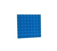 Espuma acústica de estudio for, Panel tratamiento absorción sonido, retardante llama, insonorizado, cuña, 4 Uds., 50x50x5cm Para Coche, Estudio y Hogar(Blue)