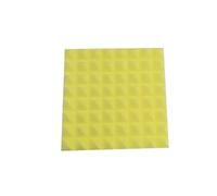 Espuma acústica de estudio for, Panel tratamiento absorción sonido, retardante llama, insonorizado, cuña, 4 Uds., 50x50x5cm Para amortiguar el sonido(Yellow)