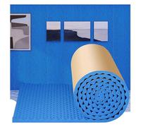 Espuma Acústica Noise Insulation Soundproofing Foam, 3cm Thick Studio Sound Acoustic Fire Resistant Sound Dampening Panels, Self-Adhesive Egg Crate Sound Insulation Mat (Color : Blue, Size : 25m)