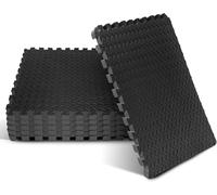 Espuma - Alfombrillas de Bloqueo de Espuma EVA - Negro - Espesor 3/10,2 cm, 24 pies Cuadrados