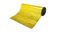 Espuma de aluminio autoadhesiva Alfombrilla amortiguadora de sonido for coche, capó amortiguador, Material aislamiento y amortiguación ruido caliente, accesorio 200x50cm(Brown)