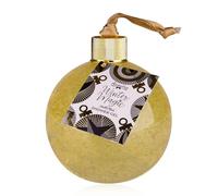 Espuma de baño Accentra WINTER MAGIC en frasco esférico, regalo Navidad mujeres, aroma Almizcle de Vainilla, blanco/oro/negro