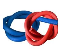 Espuma de caucho aislante térmico, manguitos aislantes de espuma for tuberías, tubos de espuma rojos/azules adecuados for tuberías de agua caliente/fría(Blue,22mm*20mm*2m)