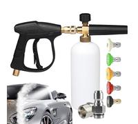 Espuma de espuma para limpiador de alta presión - Pulverizador de espuma para lavado de coches - Espuma de coche para lavadora a presión - Botella de 1 L, espuma de nieve