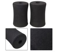 Espuma de pie para almohadillas, 2 rodillos de repuesto para equipos de extensión de piernas, compatibles con bancos de pesas y máquinas de gimnasio, tubo de 22 25 mm (135 x 70)