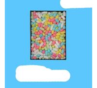 Espuma de poliestireno de colores para manualidades DIY, biotubo soluble en agua, embalaje reciclado, cacahuetes, relleno de burbujas biodegradable-04 375 Uds.