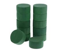 Espuma Floral Redonda 12pcs Round Floral Foam, Green Wet Block Florist Para Bodas, Pasillos, Fiestas