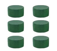 Espuma Floral Redonda 6Pcs Round Floral Foam Bricks Artificial Dry Wet Flower Mud Arrangement Blocks Para Bodas, Pasillos, Fiestas