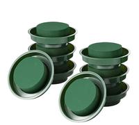 Espuma Floral Redonda 8pcs Green Round Wet Foam Flower Arrangement Bowls, Water Absorbent Floral Mud Para Bodas, Pasillos, Fiestas