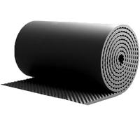Espuma insonorizante con aislamiento acústico de 10m/rollo, algodón autoadhesivo absorbente de sonido de 5cm de espesor, tableros acústicos for estudio de cine en casa Ktv(Nero,20m)