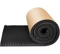 Espuma insonorizante con aislamiento acústico de 5m/rollo, almohadilla acústica ignífuga tipo huevo de 5cm de espesor Cine 30m(Nero)