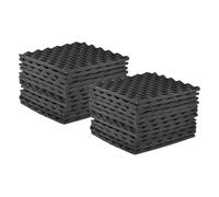 Espuma Insonorizante Paquete de 24/36 paneles de espuma acústica for estudio, espuma de aislamiento acústico de 30x30cm, adecuado for estudios de grabación, salas de control, cabina vocal(24 PCS)