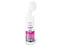 Espuma limpiadora 200ml, cepillo masajeador de silicona, con jabón y