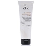 Espuma Limpiadora Facial Exfoliante Suave - 120 ml - Ayuda a Limpiar e Hidratar la Dermis - Contiene Ácido Hialurónico y Amino Complex - Apto para Todo Tipo de Pieles - USU Cosmetics